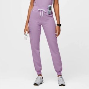 NWT Figs High Waist Zamora Scrub Pants- Lavender Dew